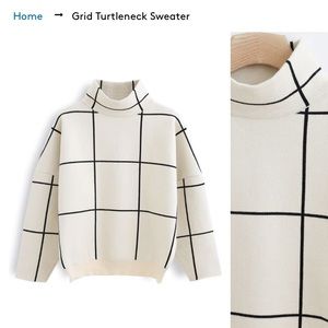 Chicwish Grid turtleneck perfect for fall!